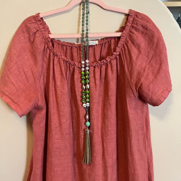 Blanco de Ibiza Linen Hi-Lo Midi Dress - Picture 3 of 6